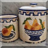 K04. Pottery canisters. 